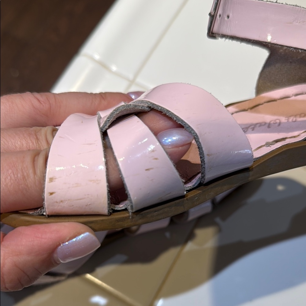 Girl’s Salt Water Pink Sandals - Picture 4 of 4